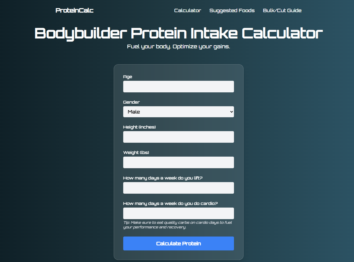 Protein Calculator Thumbnail